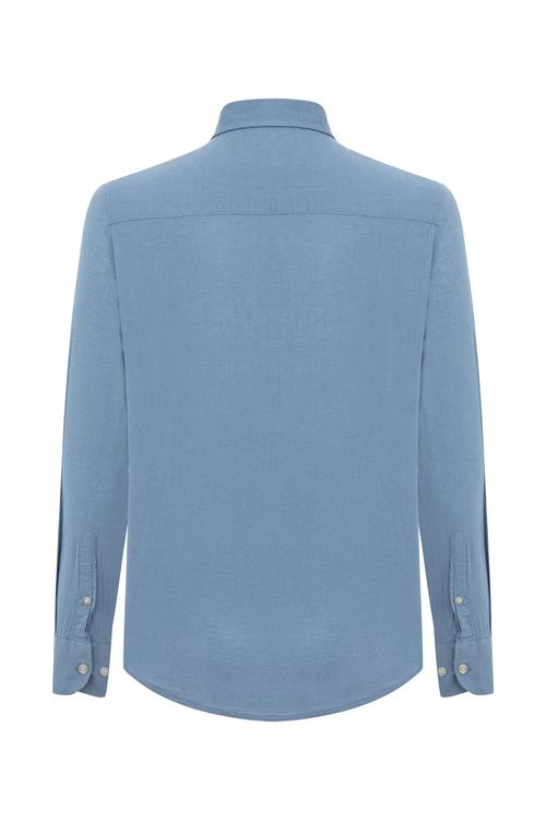  KETEN KARIŞIMLI REGULAR FIT GÖMLEK