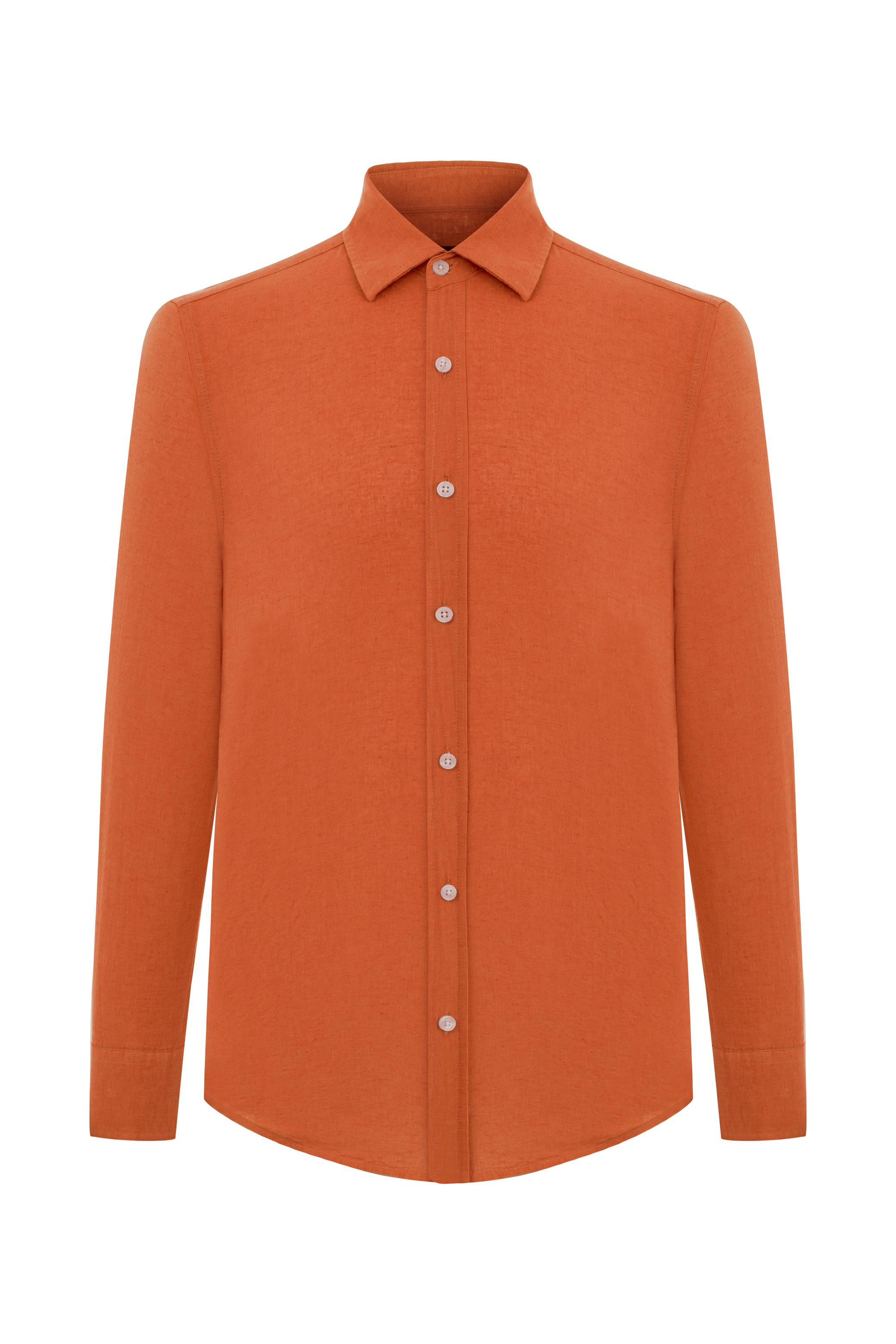 KETEN KARIŞIMLI REGULAR FIT GÖMLEK