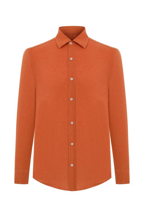  KETEN KARIŞIMLI REGULAR FIT GÖMLEK