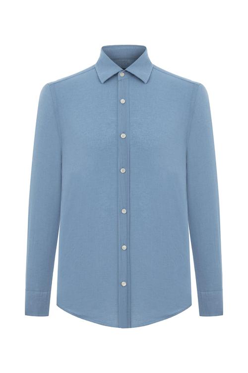  KETEN KARIŞIMLI REGULAR FIT GÖMLEK