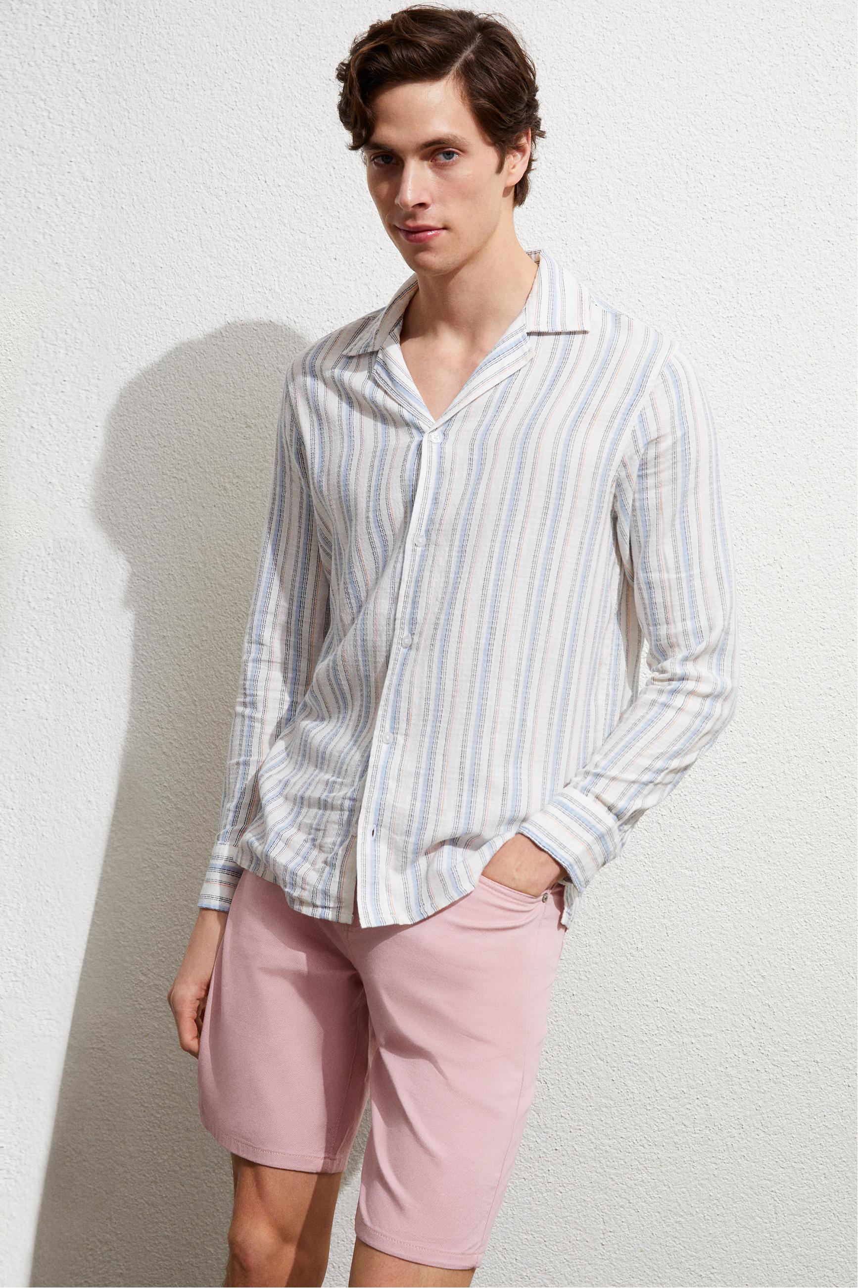 ÇİZGİLİ REGULAR FIT GÖMLEK