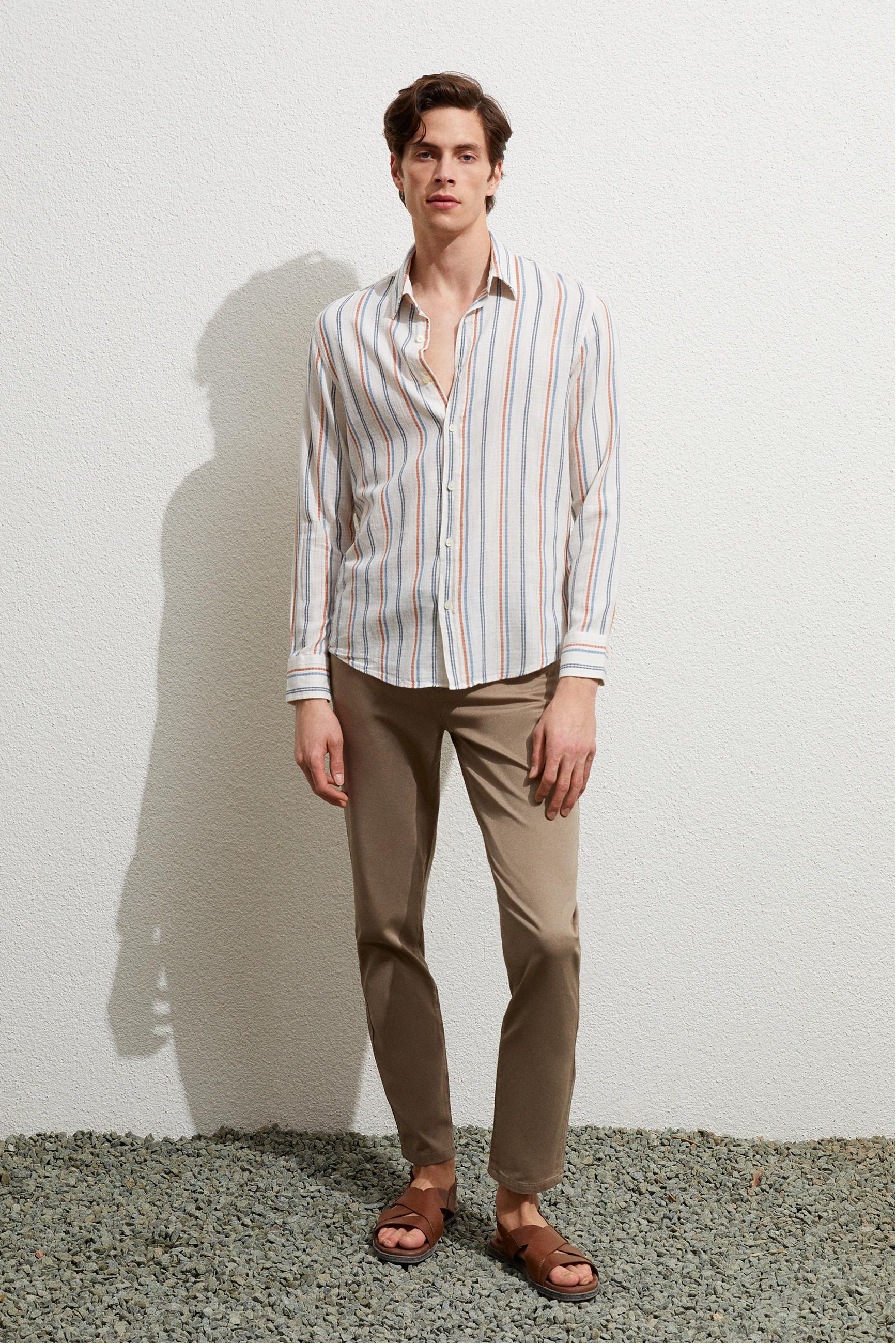 ÇİZGİLİ REGULAR FIT GÖMLEK