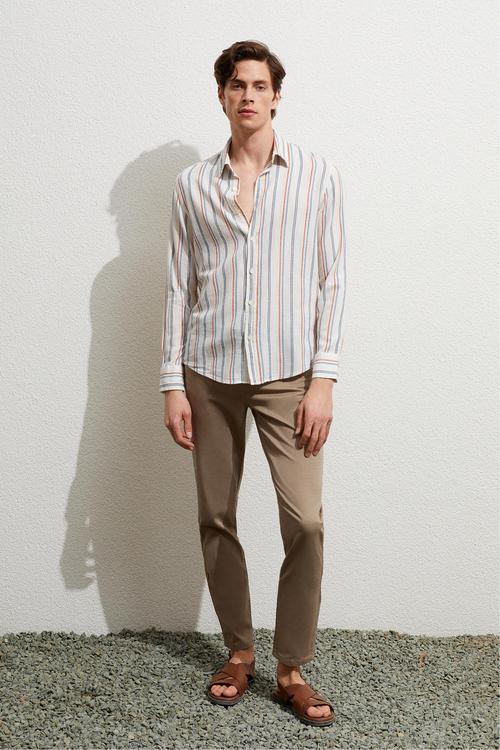  ÇİZGİLİ REGULAR FIT GÖMLEK