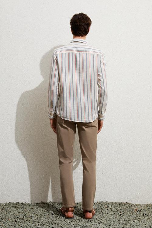  ÇİZGİLİ REGULAR FIT GÖMLEK