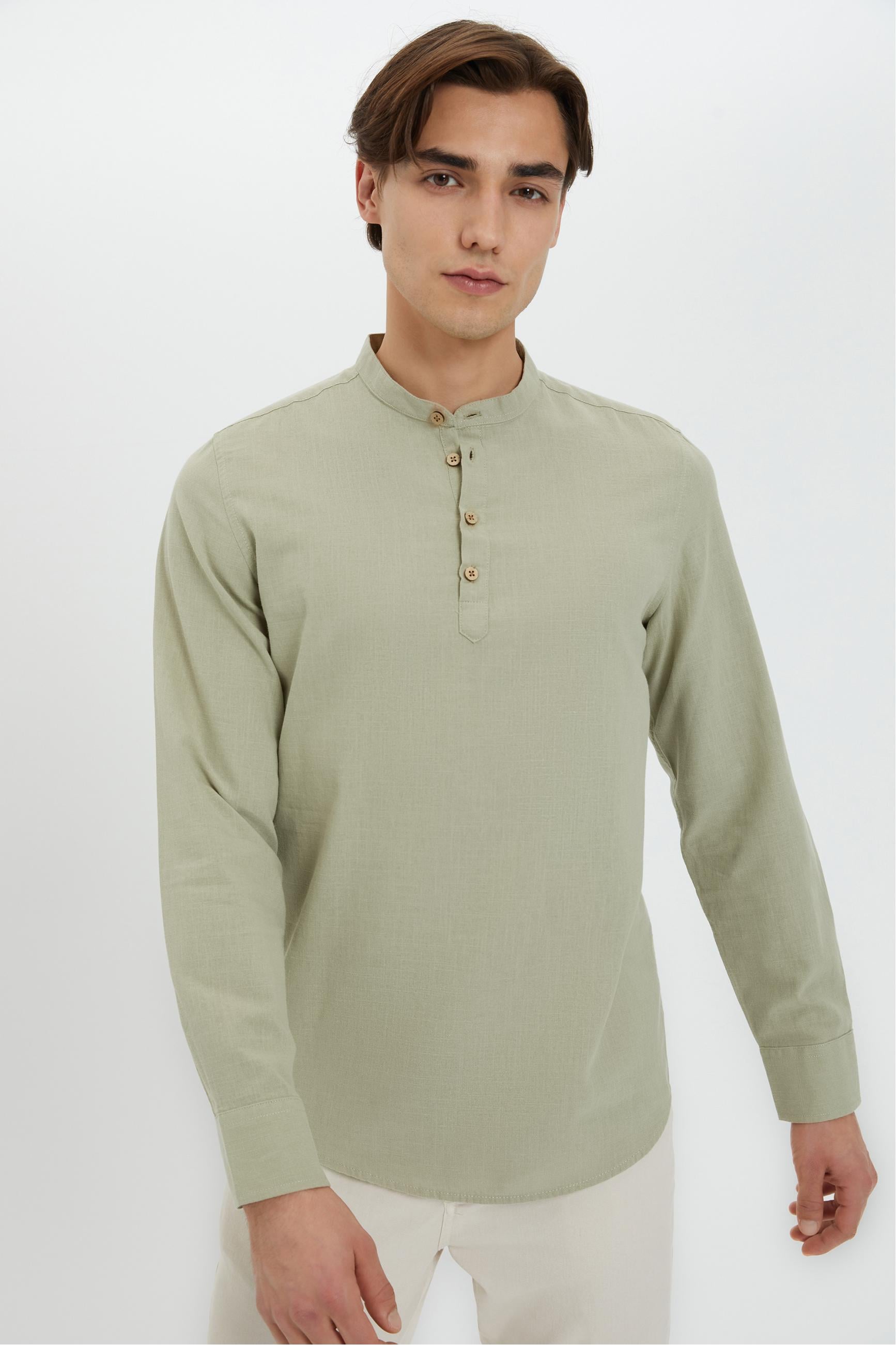 HAKİM YAKA REGULAR FIT GÖMLEK