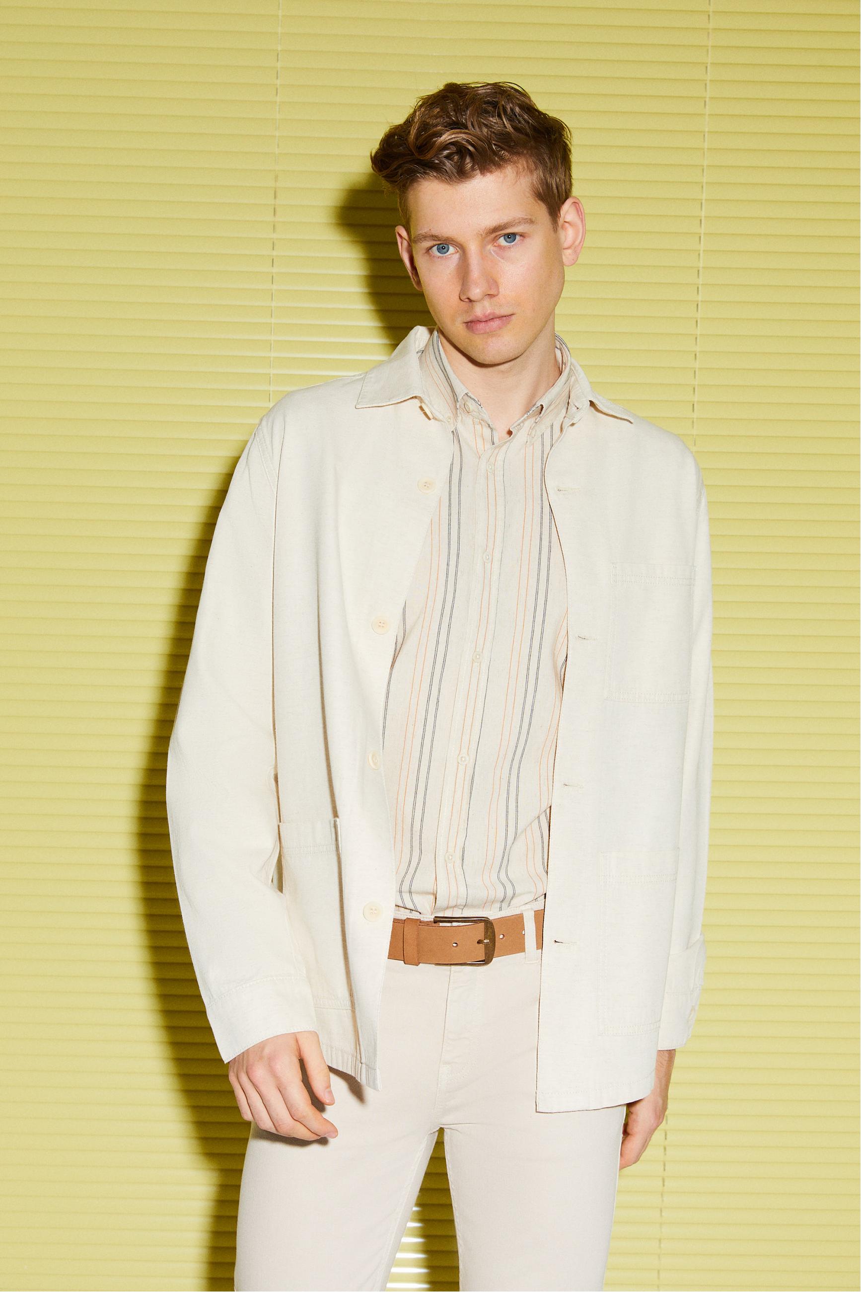 KETEN KARIŞIMLI CASUAL CEKET