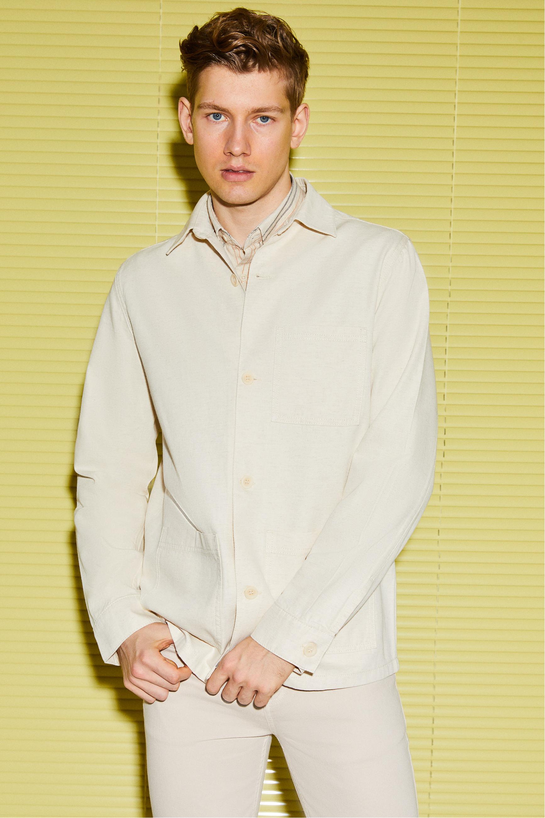 KETEN KARIŞIMLI CASUAL CEKET