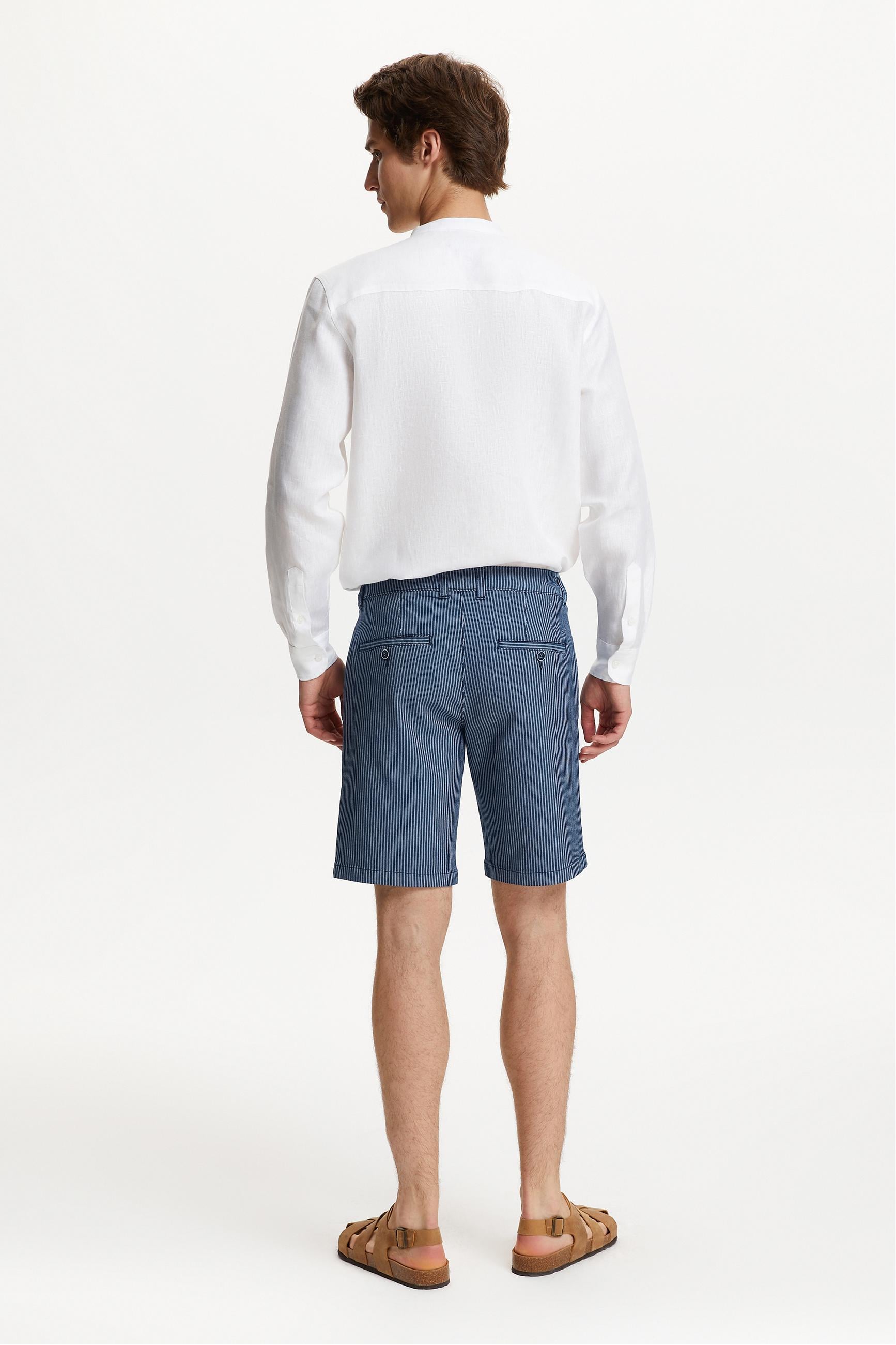 ÇİZGİLİ CHINO ŞORT