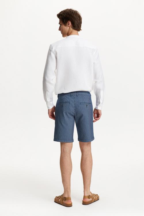  ÇİZGİLİ CHINO ŞORT