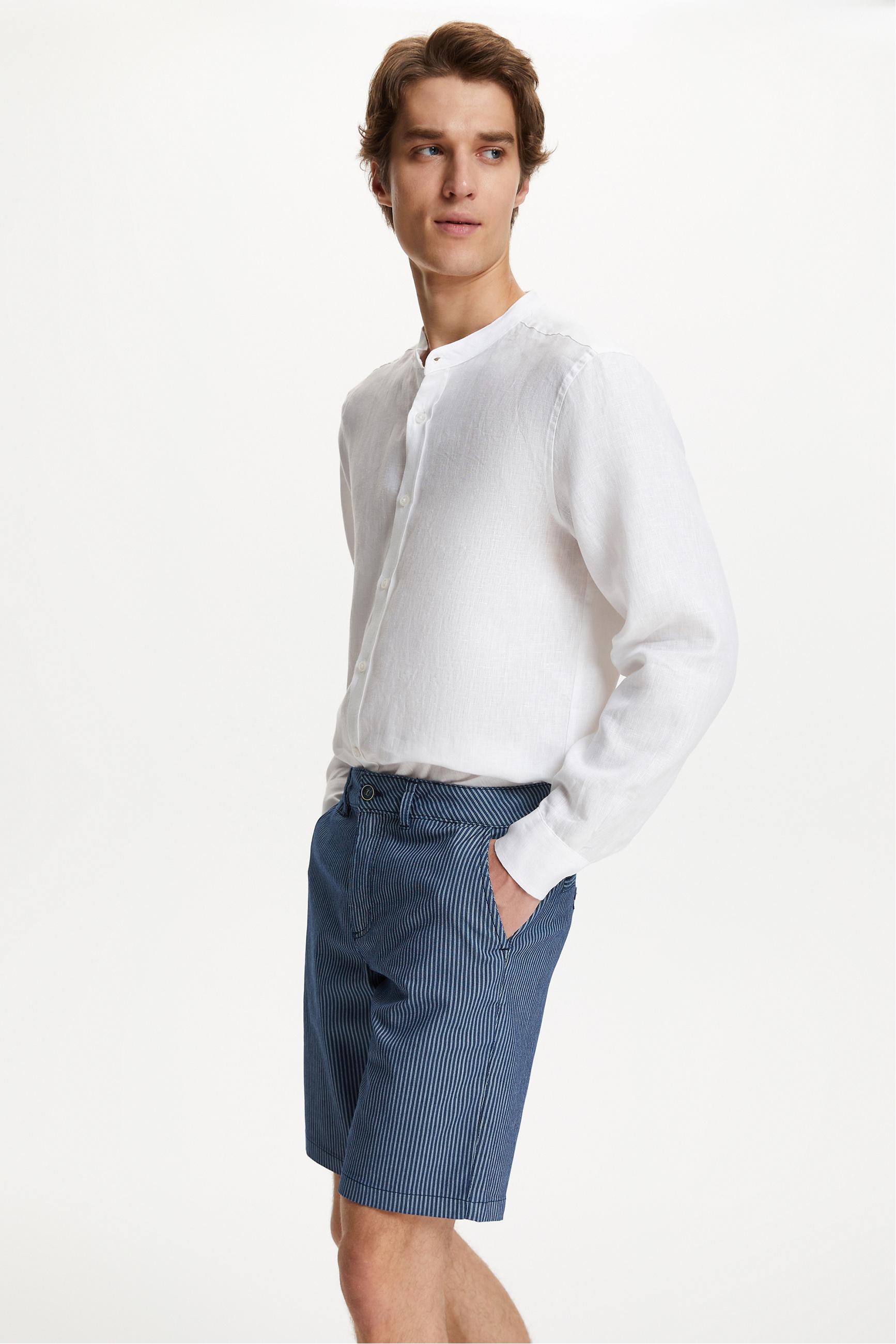 ÇİZGİLİ CHINO ŞORT