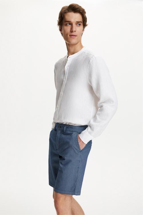  ÇİZGİLİ CHINO ŞORT