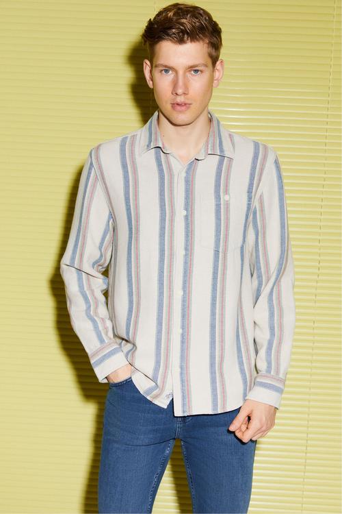  ÇİZGİLİ REGULAR FIT GÖMLEK