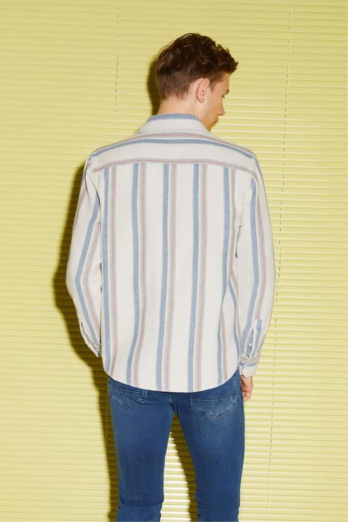  ÇİZGİLİ REGULAR FIT GÖMLEK