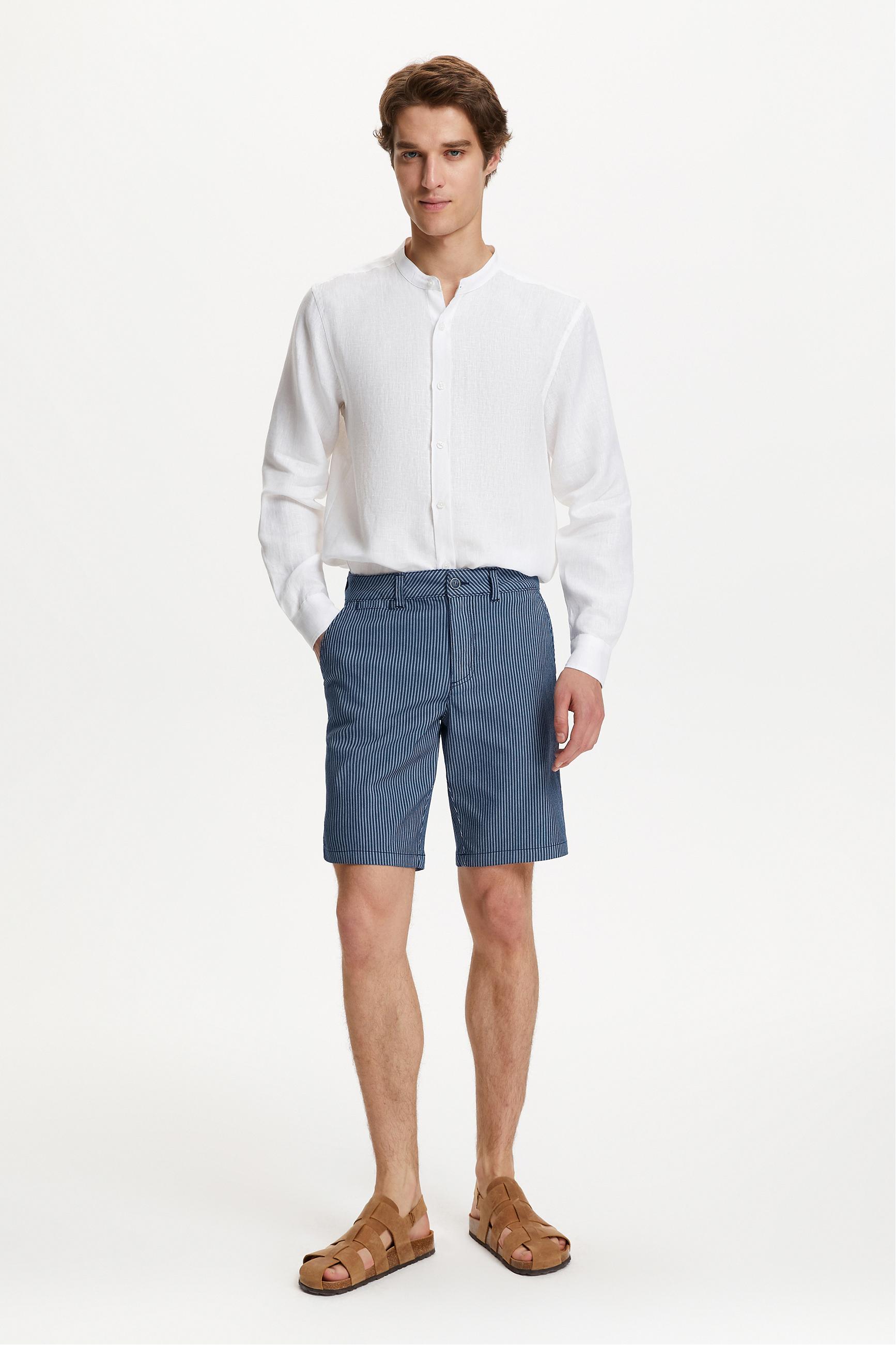 ÇİZGİLİ CHINO ŞORT