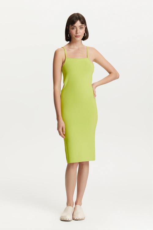  ASKILI DAR KESİM MİNİ ELBİSE