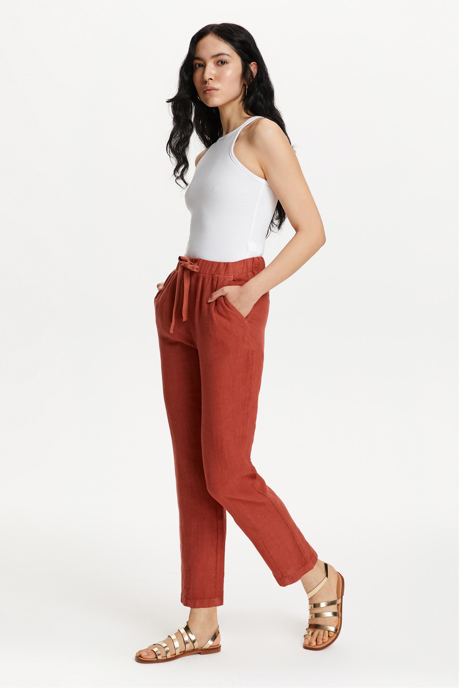 STRAIGHT FIT KETEN PANTOLON