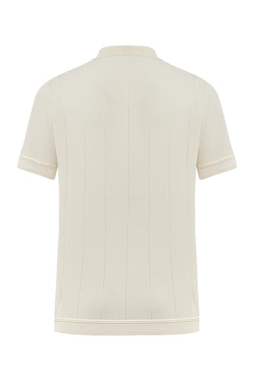  ÖRGÜ DETAYLI POLO YAKA TRİKO