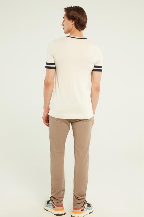  ÇİZGİLİ KISA KOLLU TRİKO