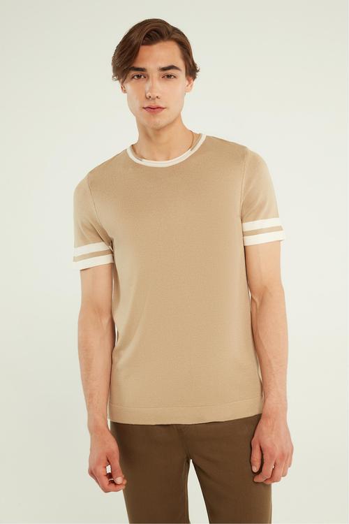  ÇİZGİLİ KISA KOLLU TRİKO