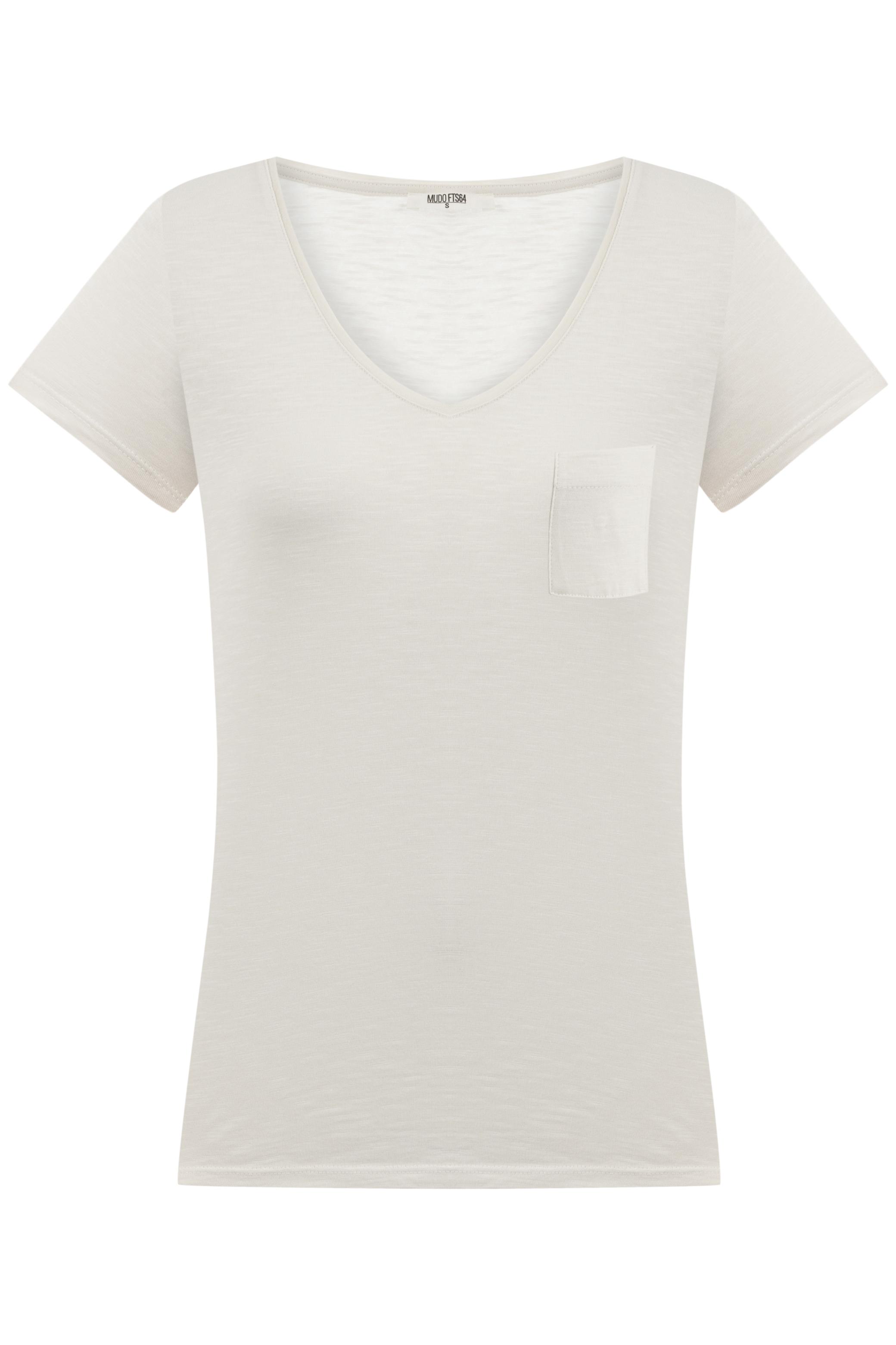 V YAKA KISA KOLLU T-SHIRT