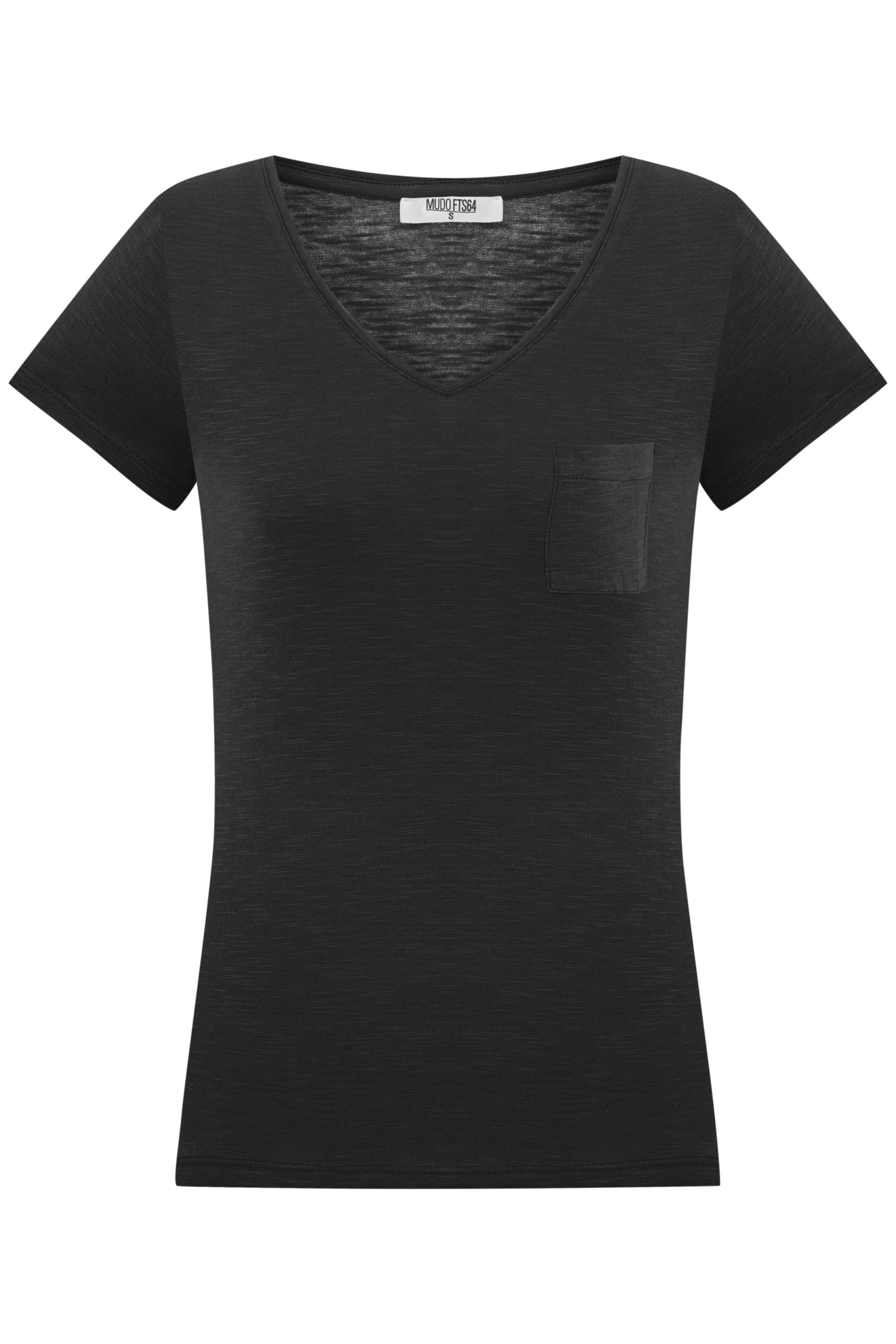 V YAKA KISA KOLLU T-SHIRT