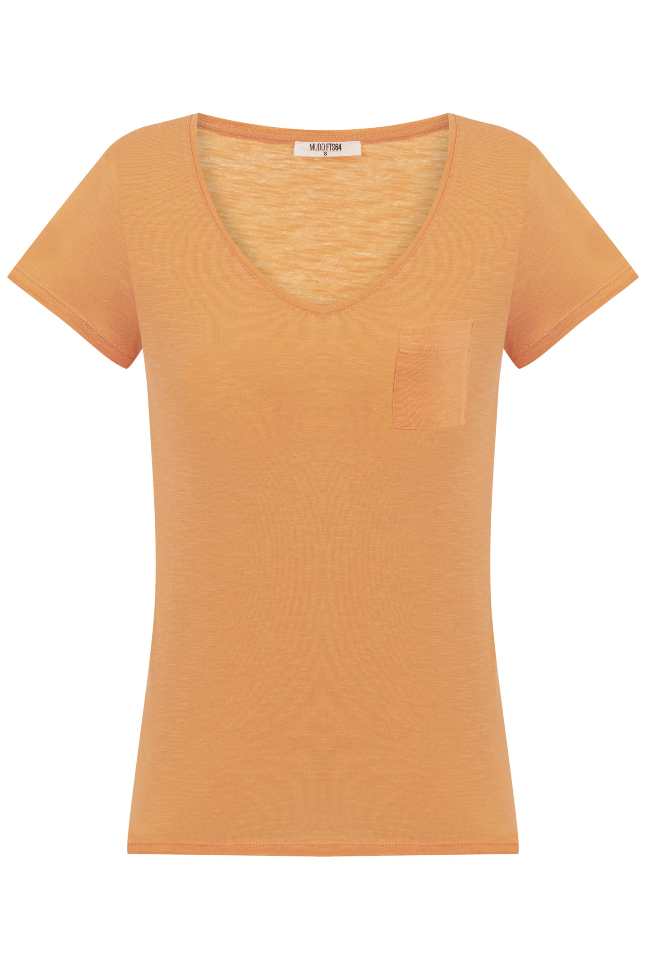 V YAKA KISA KOLLU T-SHIRT