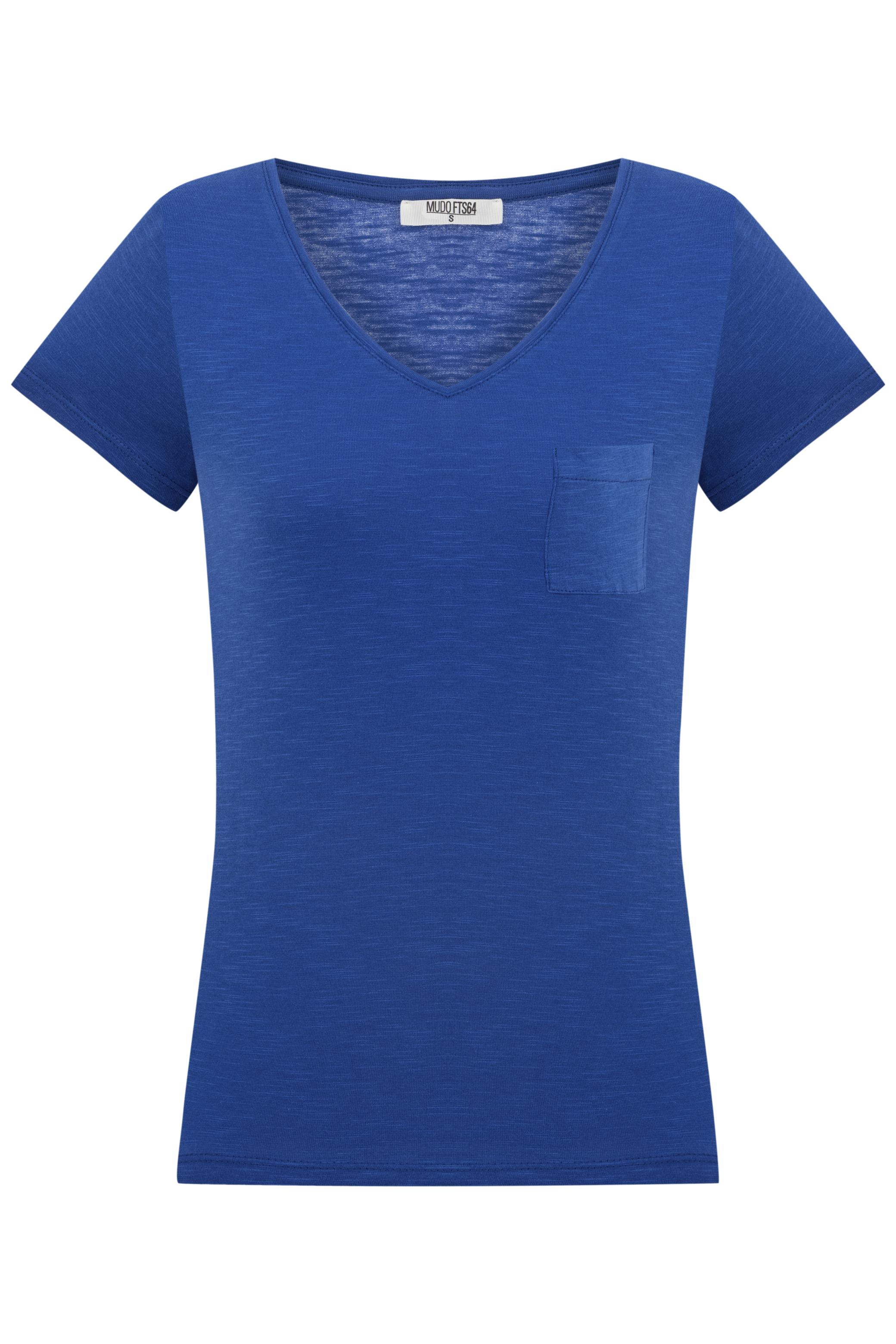 V YAKA KISA KOLLU T-SHIRT