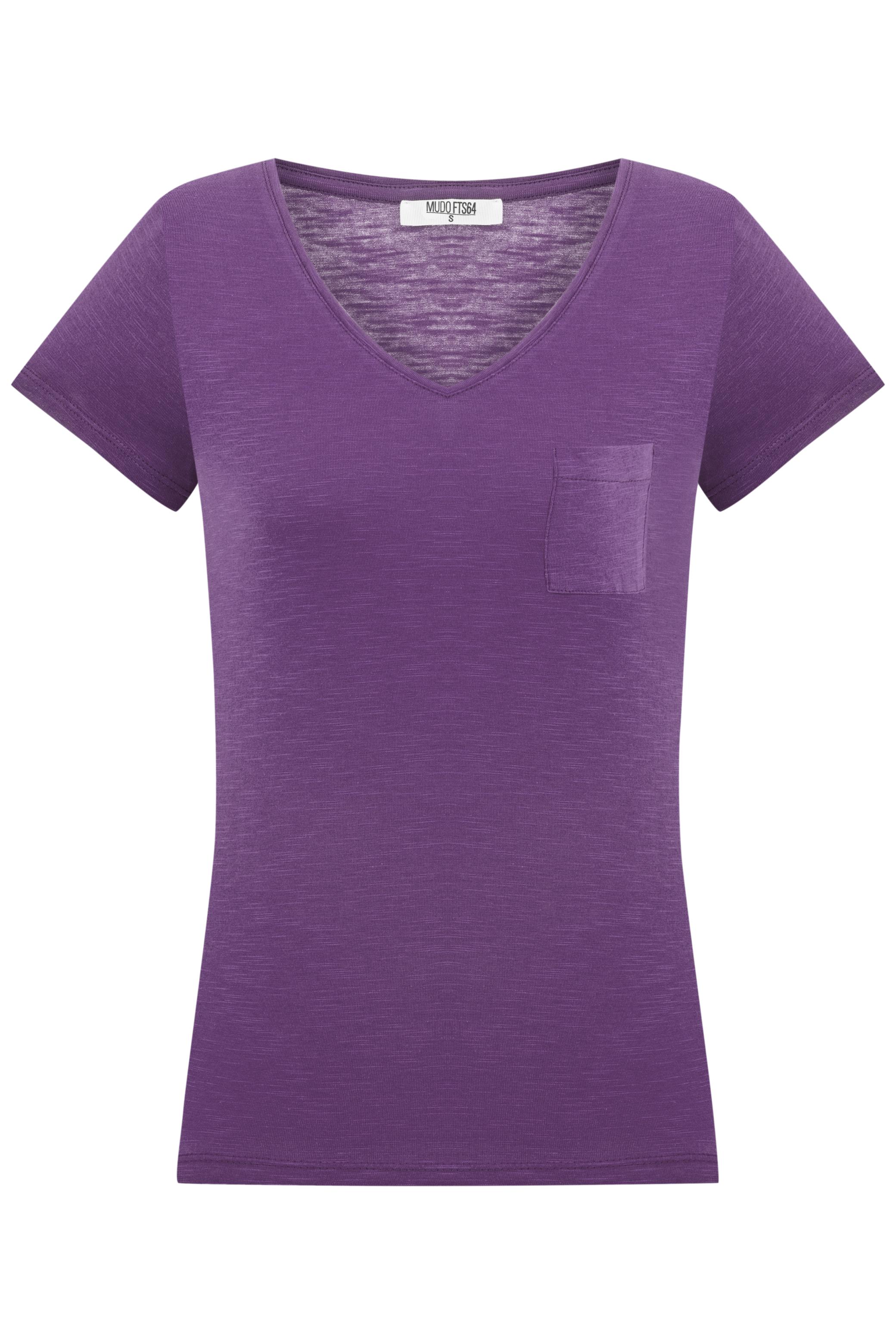 V YAKA KISA KOLLU T-SHIRT