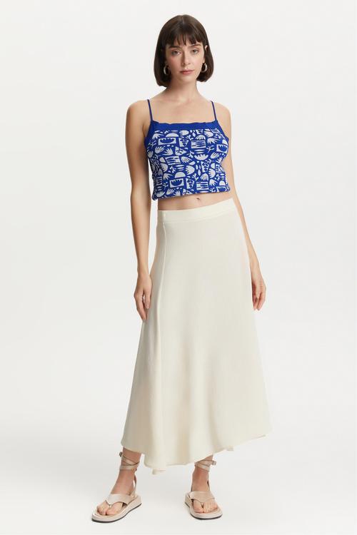  YIRTMAÇLI MİDİ ETEK