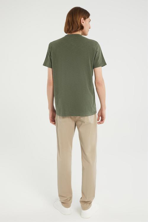  DÜĞMELİ KISA KOLLU T-SHIRT