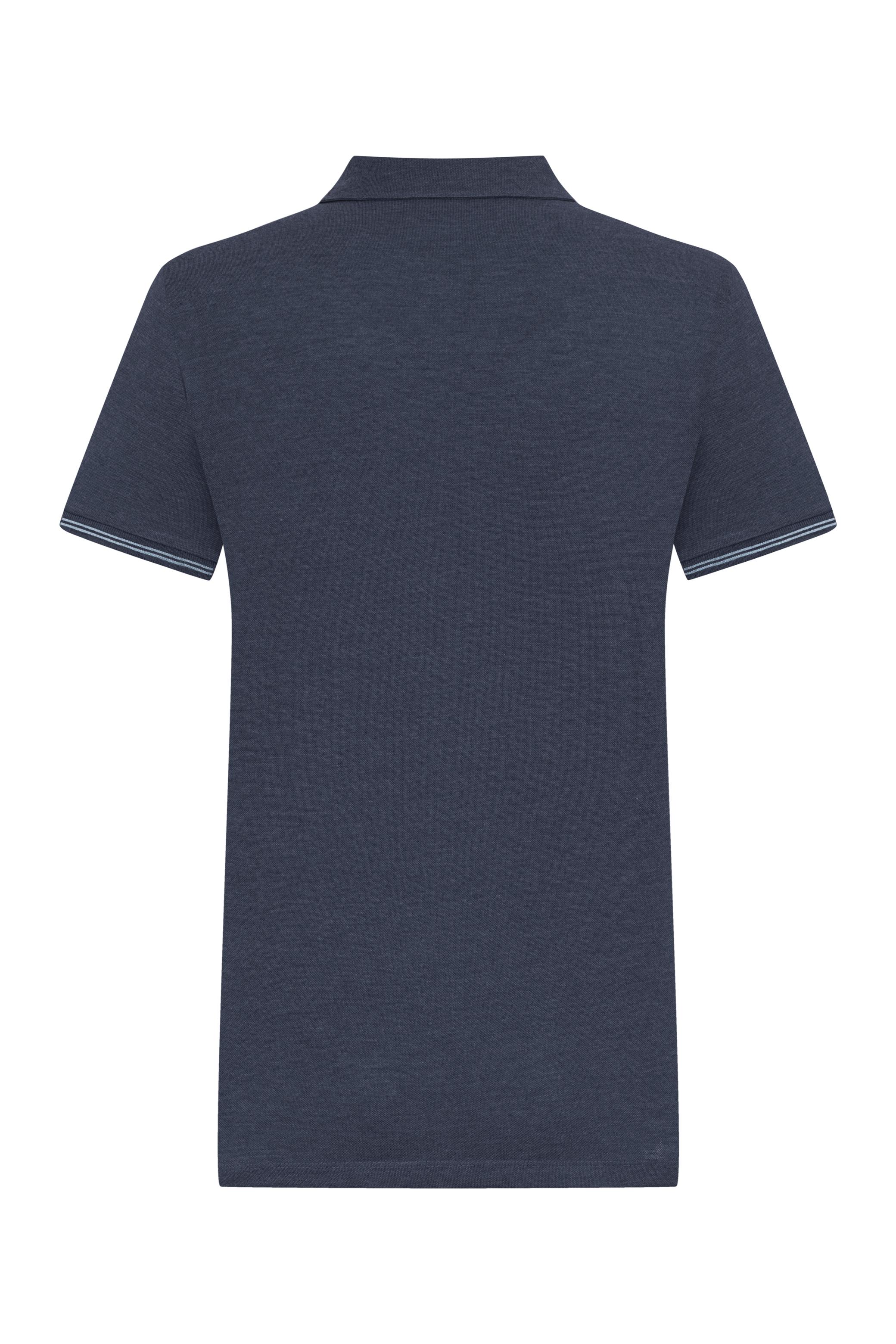 POLO YAKA KISA KOLLU NAKIŞLI T-SHIRT