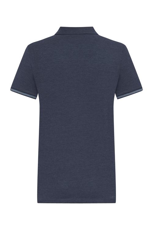  POLO YAKA KISA KOLLU NAKIŞLI T-SHIRT