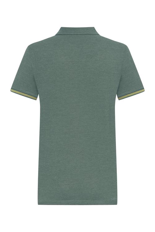  POLO YAKA KISA KOLLU NAKIŞLI T-SHIRT