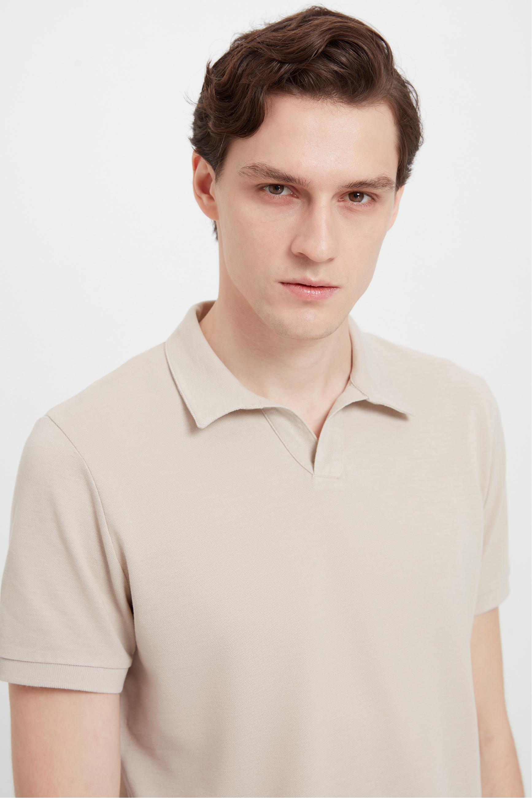 POLO YAKA KISA KOLLU T-SHIRT