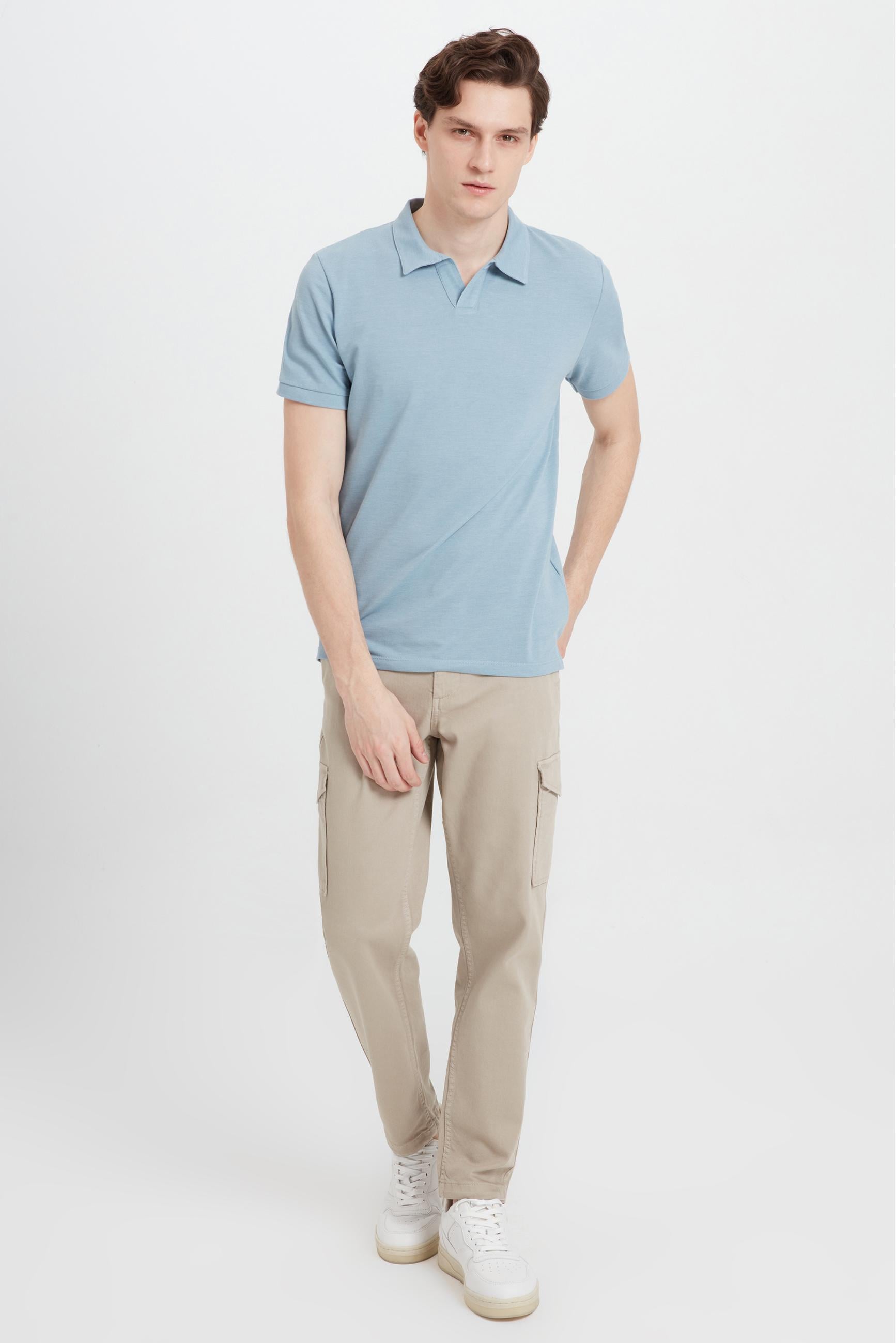 POLO YAKA KISA KOLLU T-SHIRT