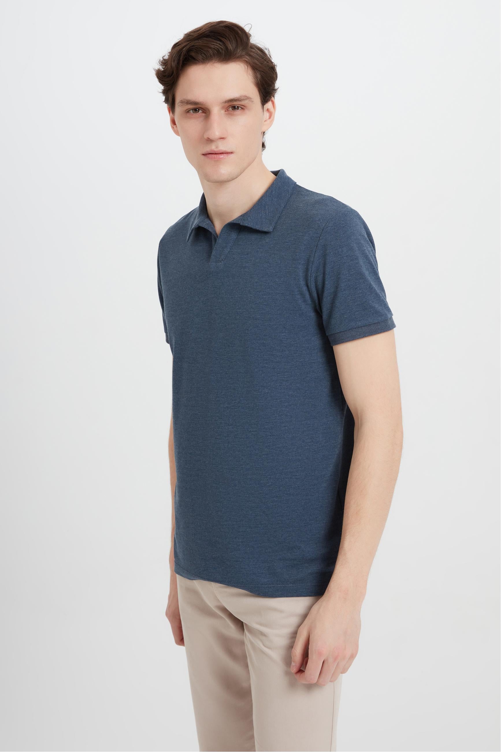 POLO YAKA KISA KOLLU T-SHIRT