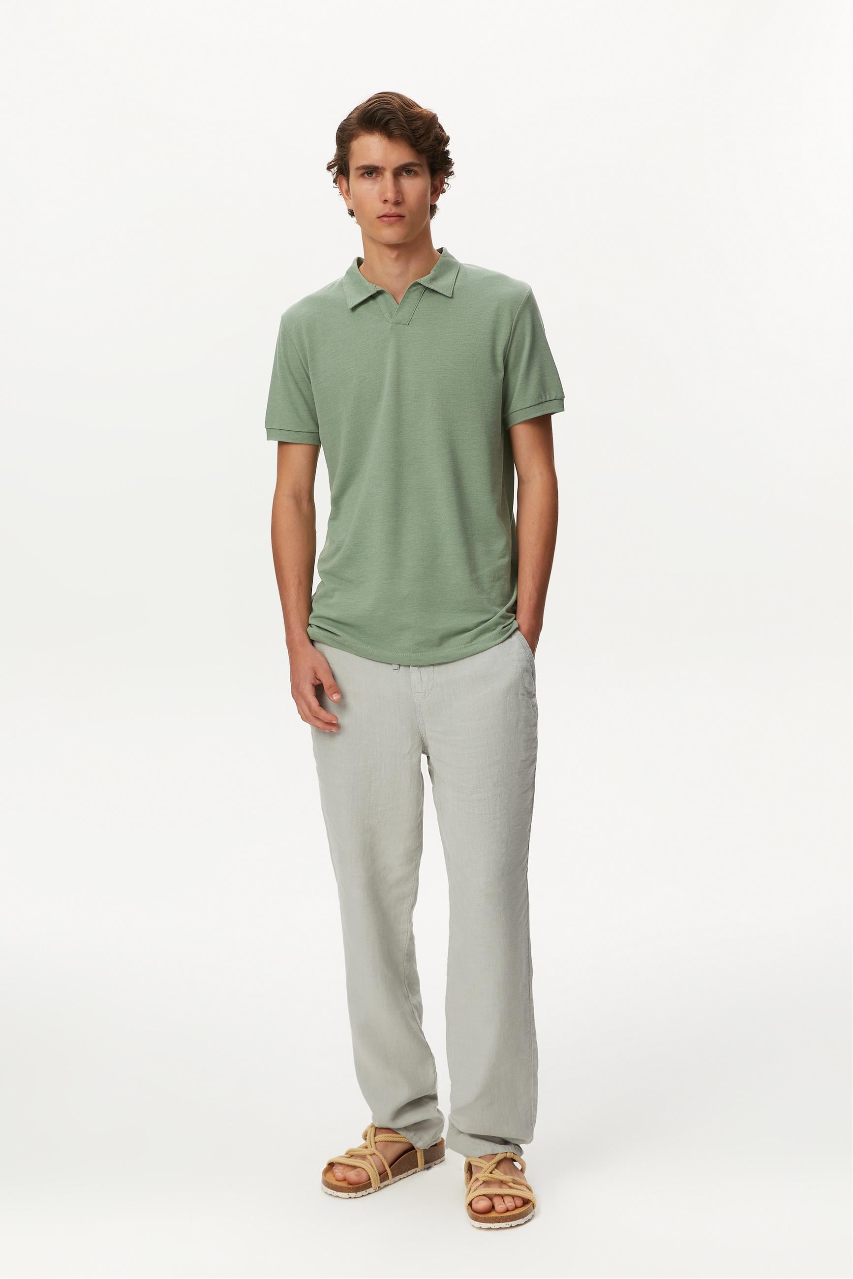 POLO YAKA KISA KOLLU T-SHIRT