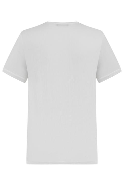  V YAKA KISA KOLLU BASIC T-SHIRT