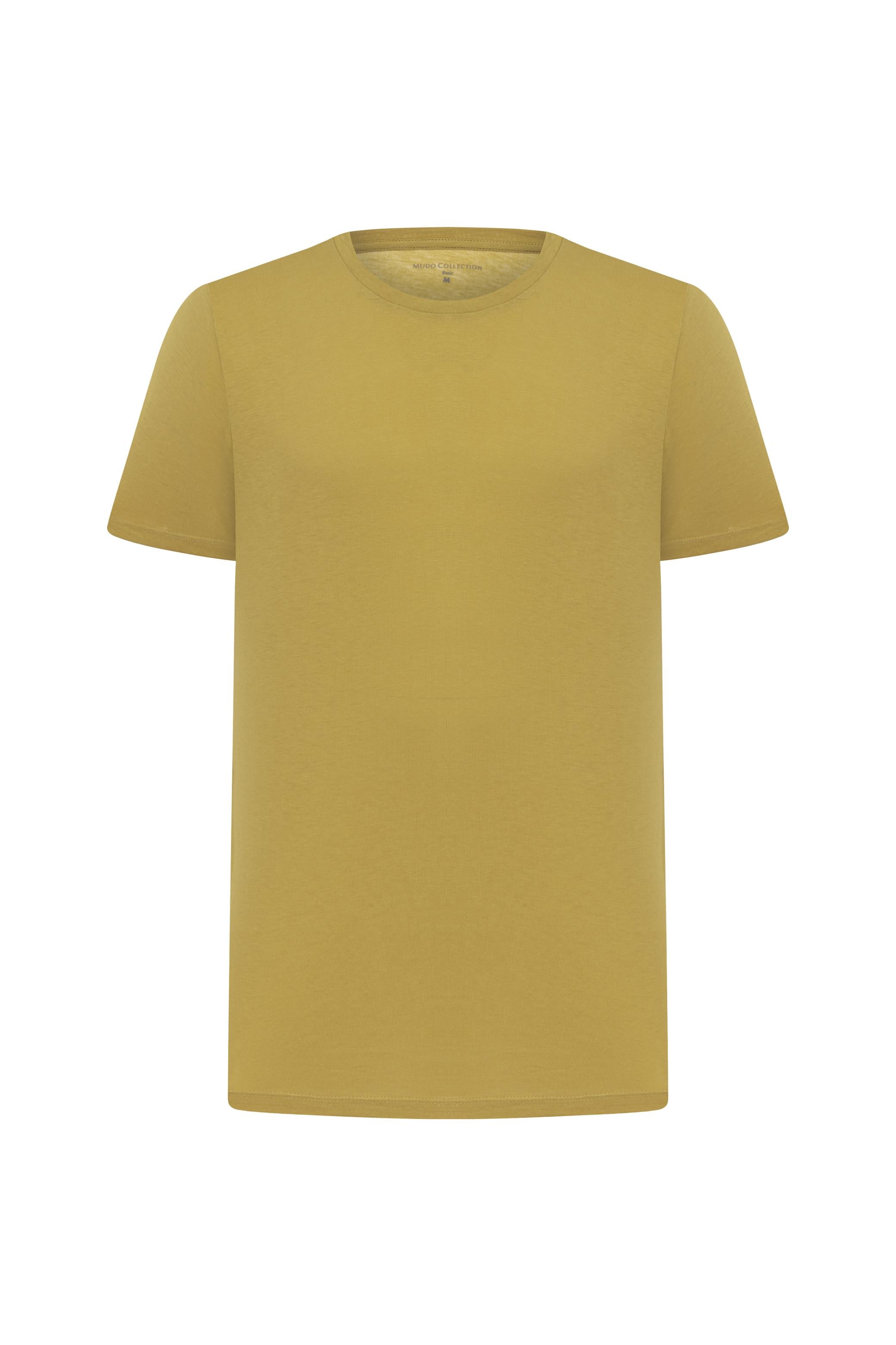 BİSİKLET YAKA KISA KOLLU T-SHIRT