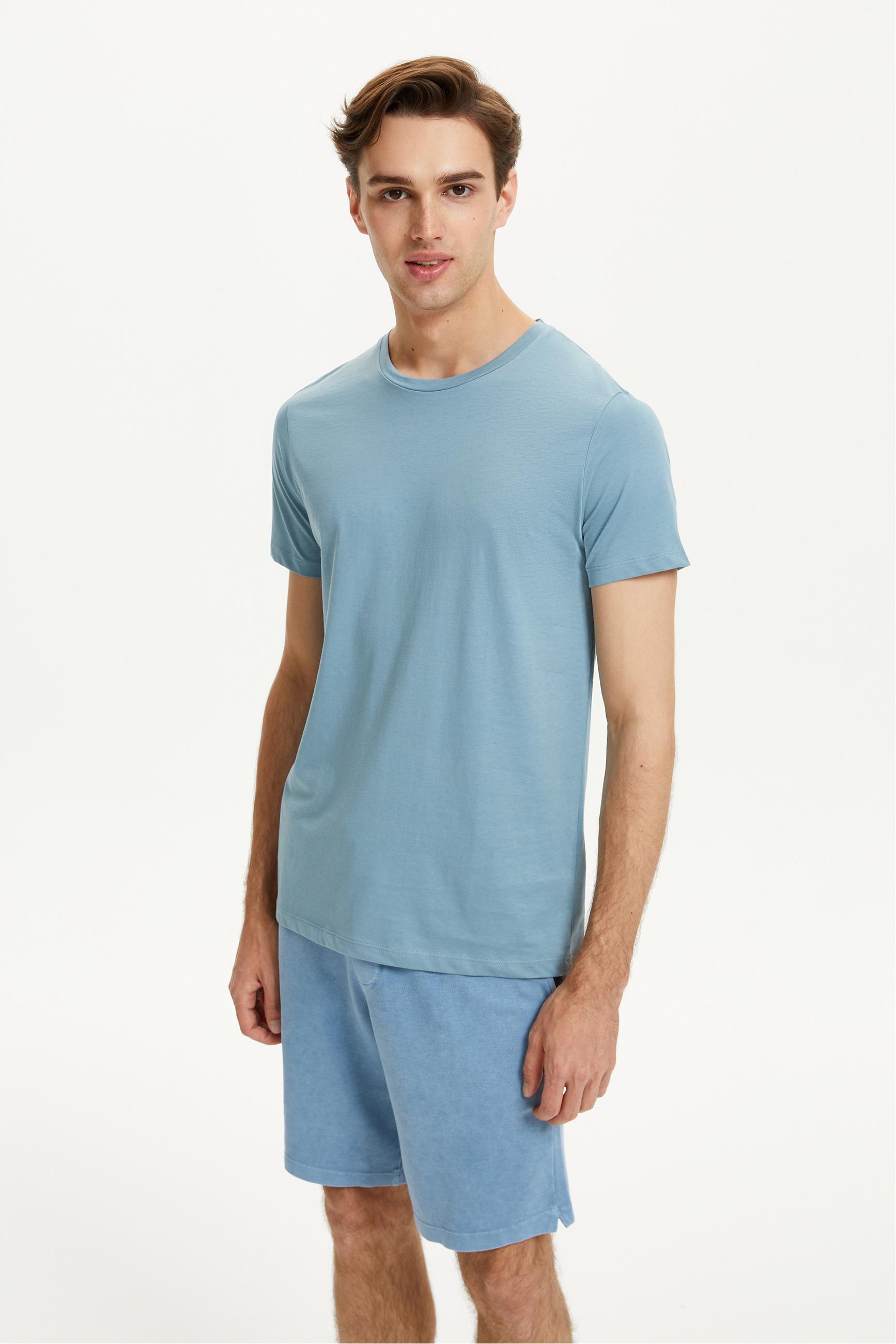 BİSİKLET YAKA KISA KOLLU T-SHIRT