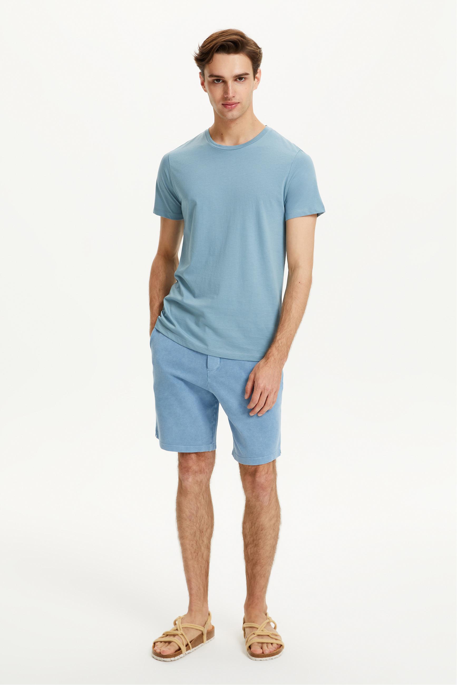 BİSİKLET YAKA KISA KOLLU T-SHIRT