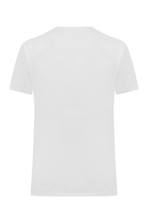  V YAKA KISA KOLLU T-SHIRT