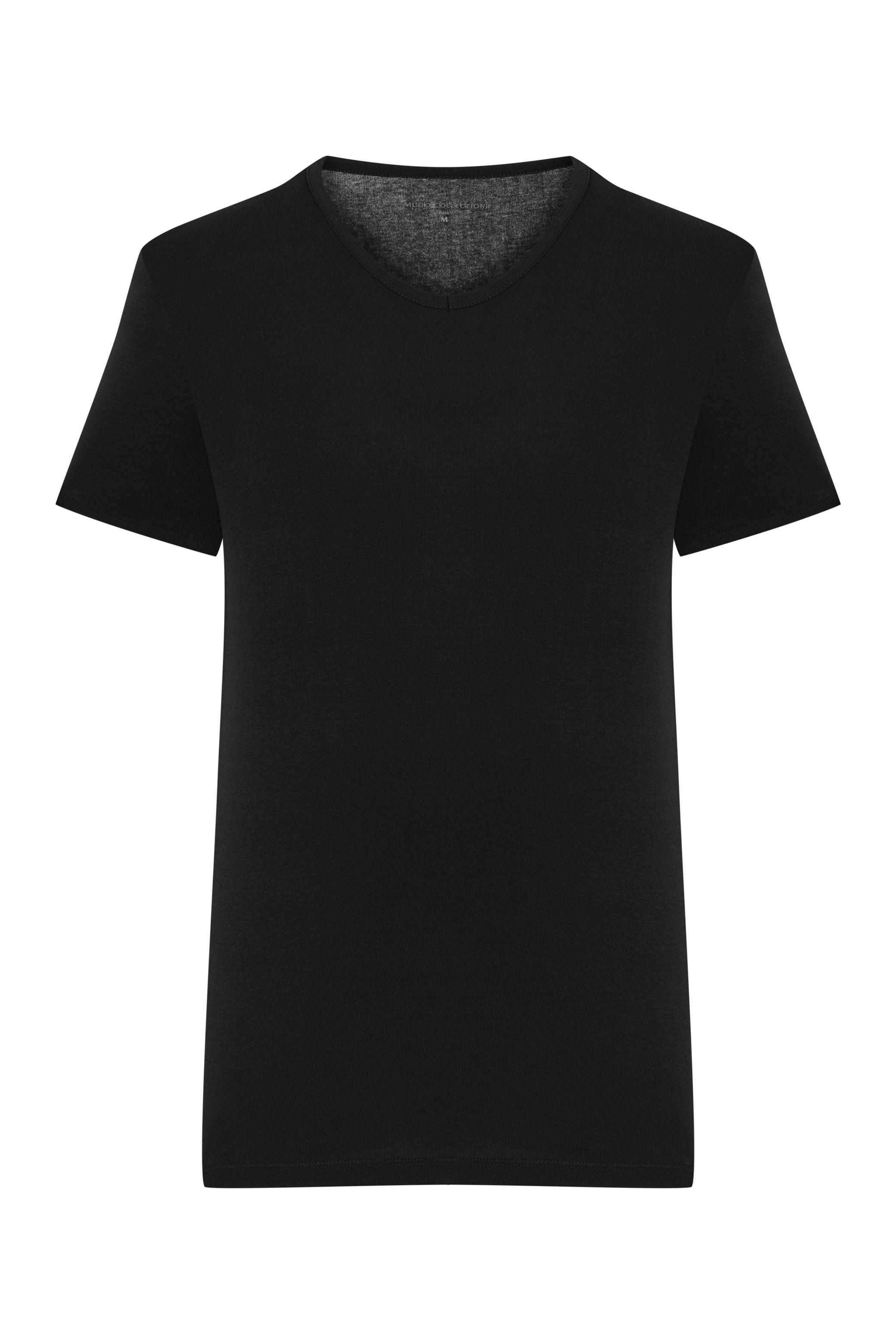 V YAKA KISA KOLLU T-SHIRT