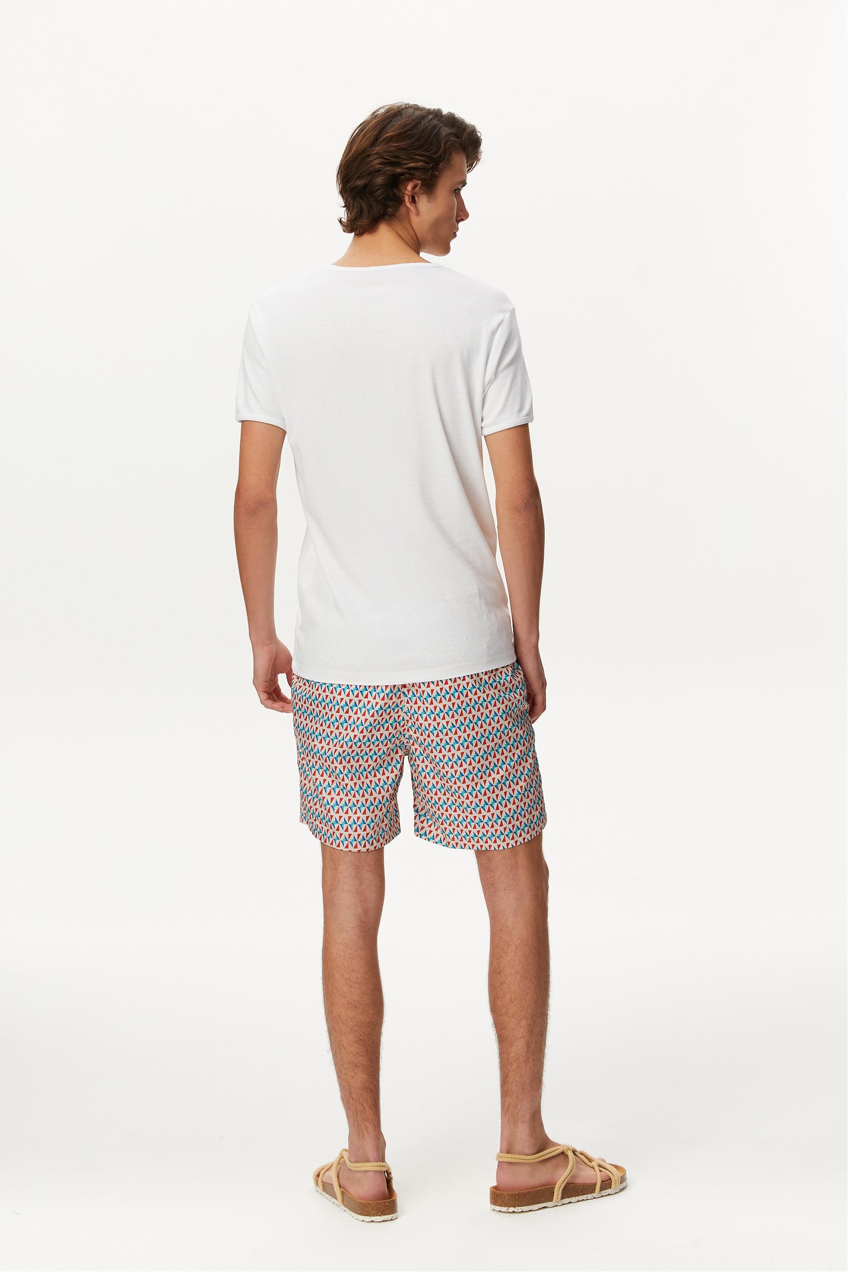 GEOMETRİK DESENLİ DENİZ ŞORTU