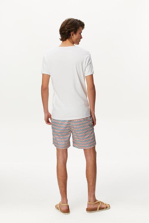  GEOMETRİK DESENLİ DENİZ ŞORTU