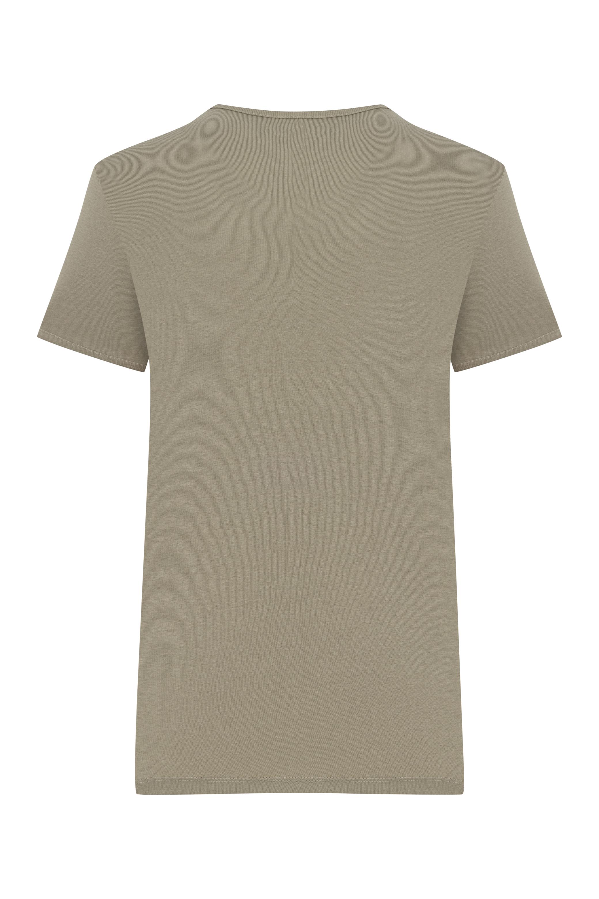 V YAKA KISA KOLLU T-SHIRT