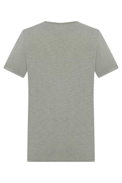  V YAKA KISA KOLLU T-SHIRT