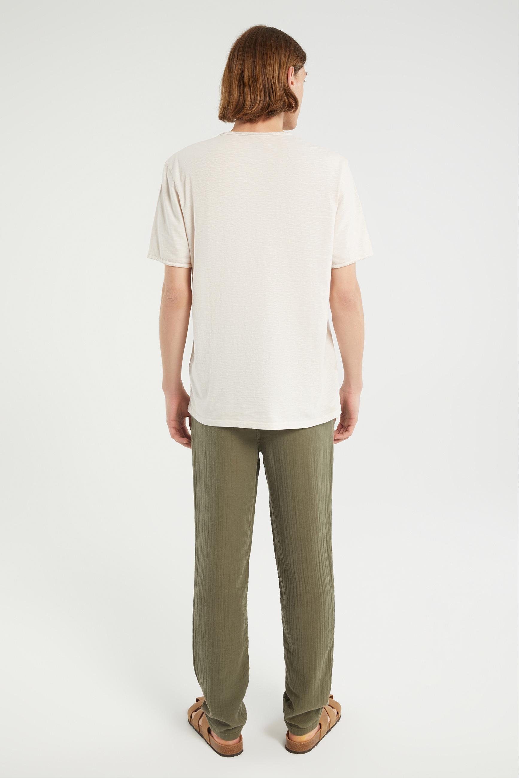 V YAKA KISA KOLLU T-SHIRT