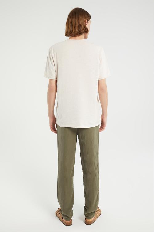  V YAKA KISA KOLLU T-SHIRT