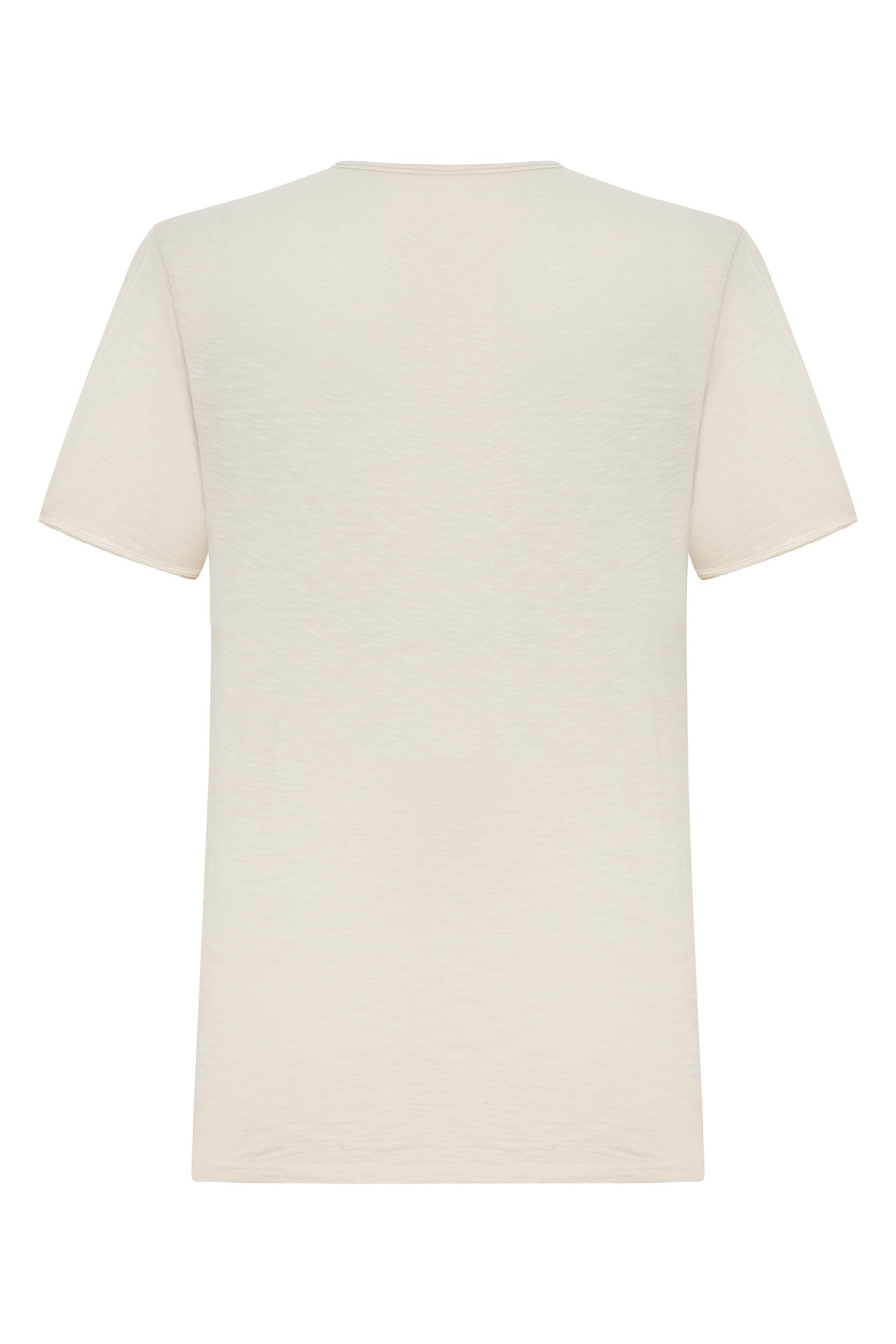 V YAKA KISA KOLLU T-SHIRT